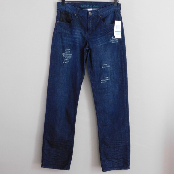 Guess Other - NWT GUESS Boy's Distressed Straight Leg Jeans - 16